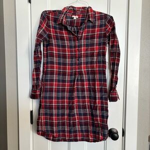 GAP - Red and Blue Plaid Dress - Women’s SMALL